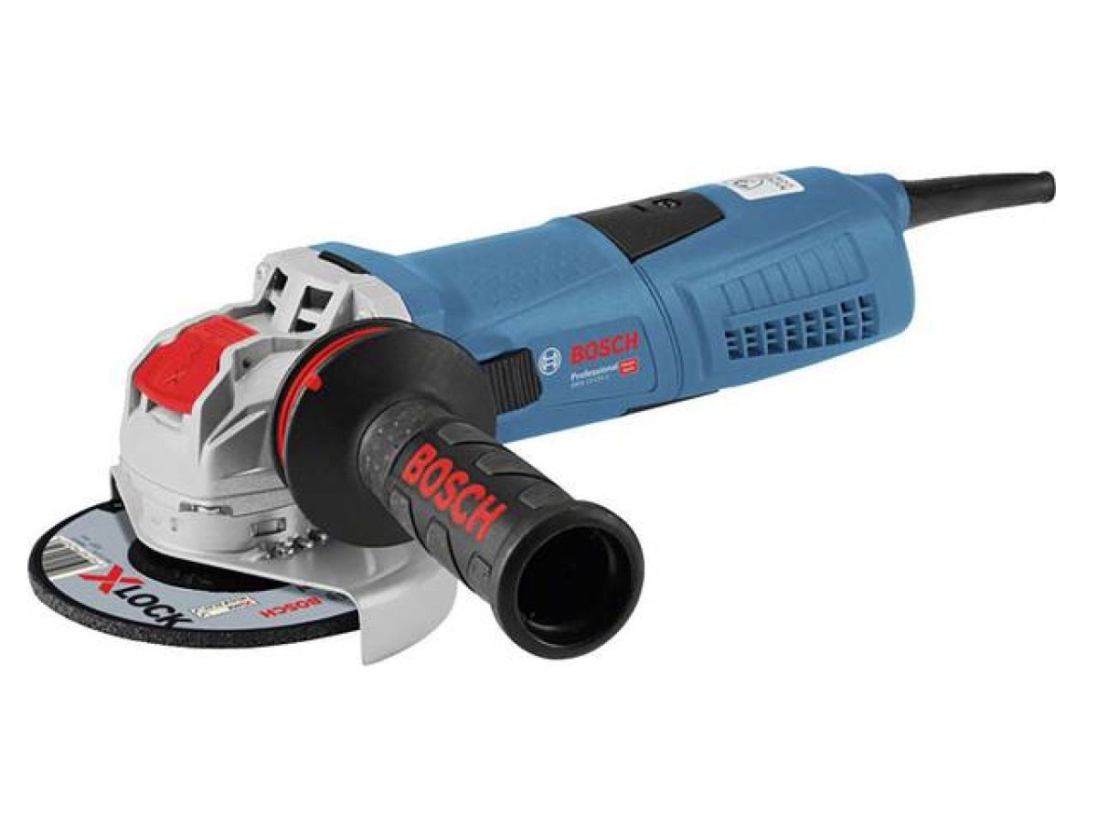 одноручная углошлифмашина bosch gwx 13-125 s в кор. (1300 вт, диск 125х22 мм, регул. об., система x-lock) 06017b6002 от BTSprom.by