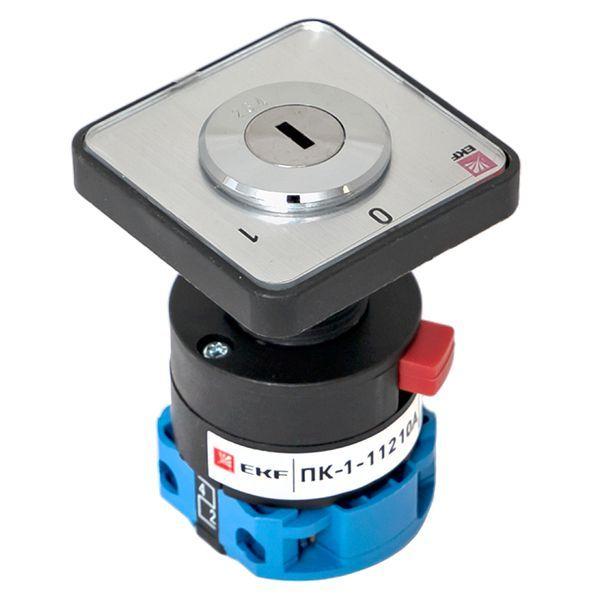  Переключатель кулачковый ПК-1-112 2п 10А "0-1" с ключом EKF pk-1-112-10 фото в каталоге от BTSprom.by