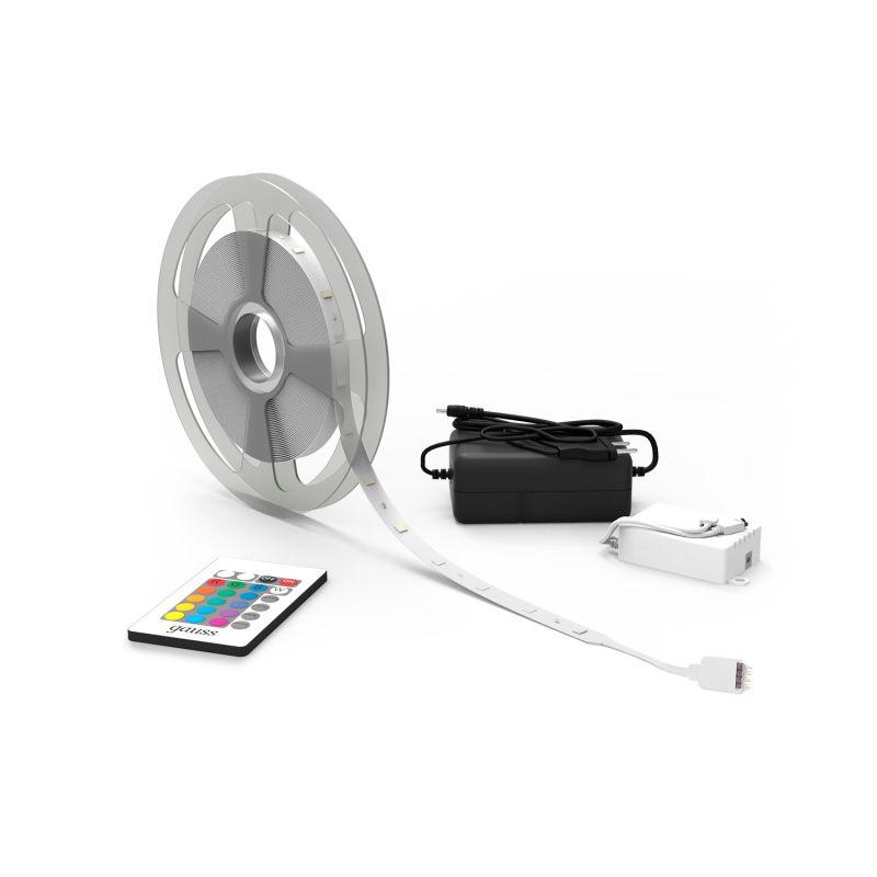  Лента светодиодная Basic 5050/30-SMD 6Вт/м RGB IP20 390лм/м 12В 10мм драйвер (уп.5м) GAUSS BT012 фото в каталоге от BTSprom.by