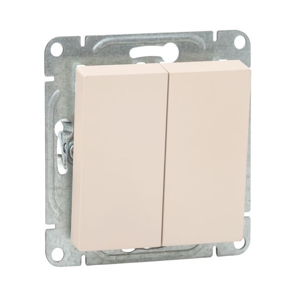 выключатель проходной 2-кл. сп эпика механизм крем. ekf up1-swi-21 от BTSprom.by