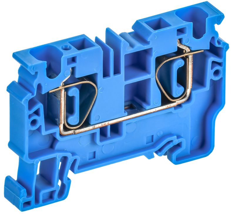 клемма пружинная cx6 bu 6кв.мм проходная син. armafix iek af-ct40-00-k07-006 от BTSprom.by