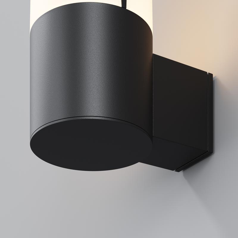  Светильник Piccadilly 1х23Вт E27 IP44 бра настен. Maytoni O016WL-01B фото в каталоге от BTSprom.by