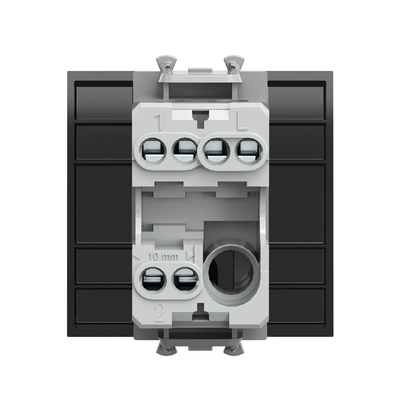  Переключатель модульный 1-кл. 2мод. Avanti "Черный квадрат" 16А черн. DKC 4402112 фото в каталоге от BTSprom.by