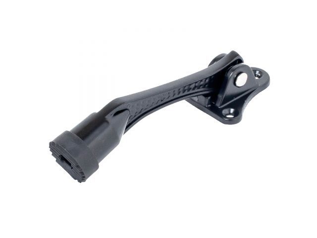 фиксатор дверной аллюр кн-130 black черный "козья ножка" блистер (узк) 12922 от BTSprom.by