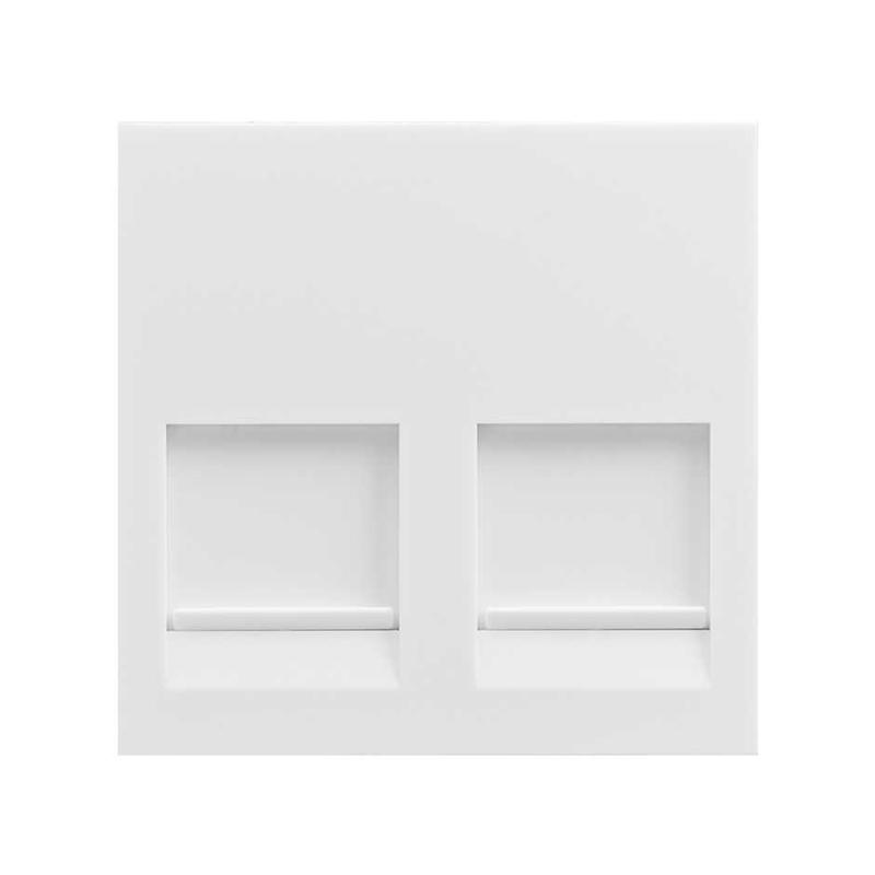 адаптер без шторок 2 rj45 keystone бел. simon 400 40000089-030 от BTSprom.by