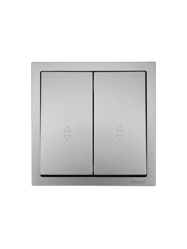  Выключатель проходной 2-кл. СП ZIMA IP20 10А безвинт. зажим сер. матов. LEZARD 704-7488-106QC фото в каталоге от BTSprom.by