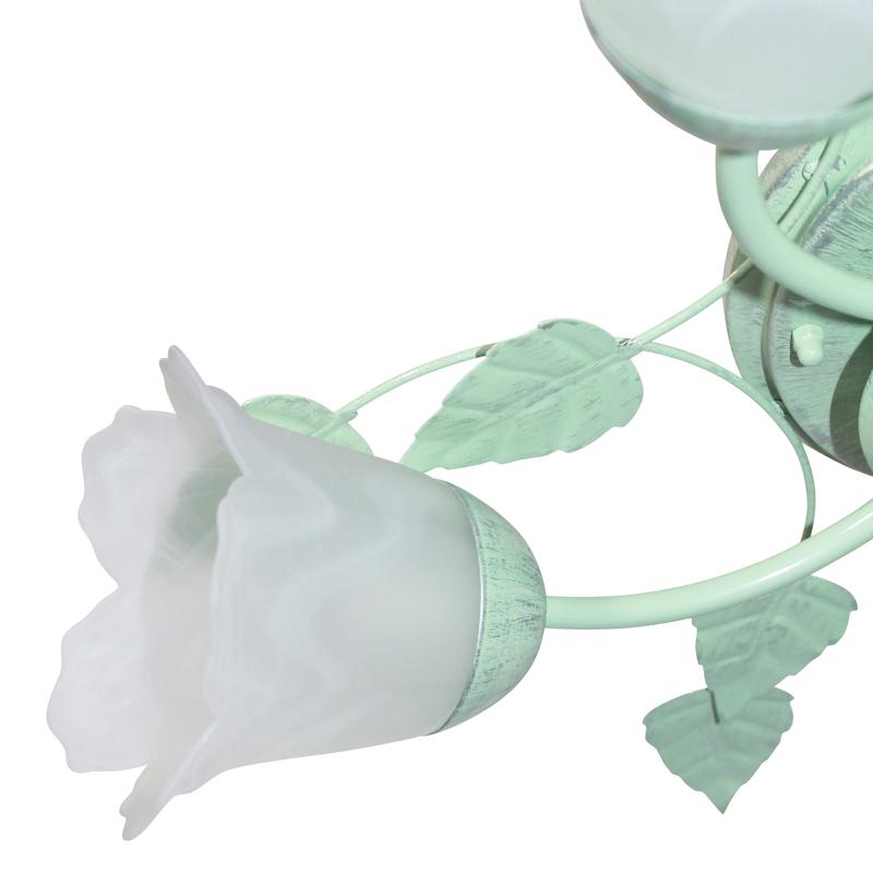  Светильник НПБ 01-5х60-102 (Плафон 62333) "Глория" 151 зел./серебр. (инд. упак.) Элетех 1005403199 фото в каталоге от BTSprom.by