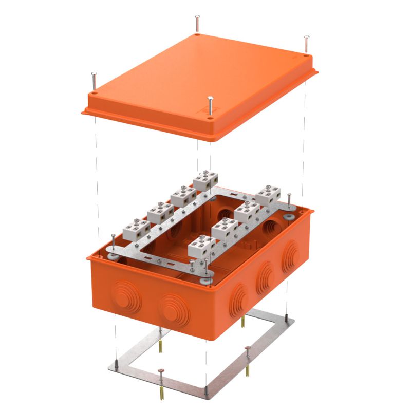 коробка огнестойкая 260х175х90 о/п 40-0330-fr6.0-4-16-р е15-е60 ral2004 промрукав 40-0330-fr6.0-4-16-р от BTSprom.by