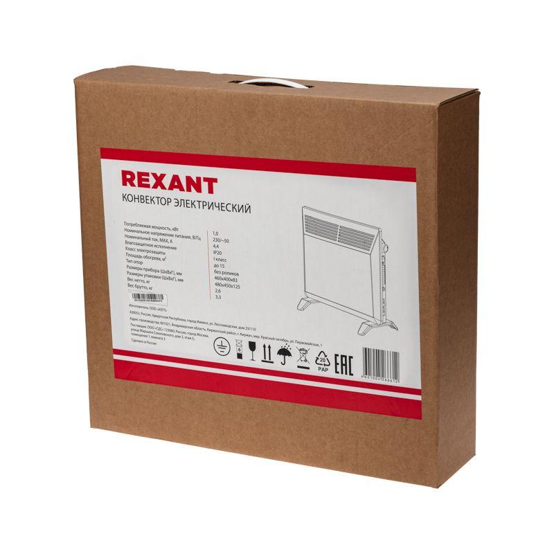  Конвектор электрический 1кВт с механическим термостатом Rexant 60-0090 фото в каталоге от BTSprom.by