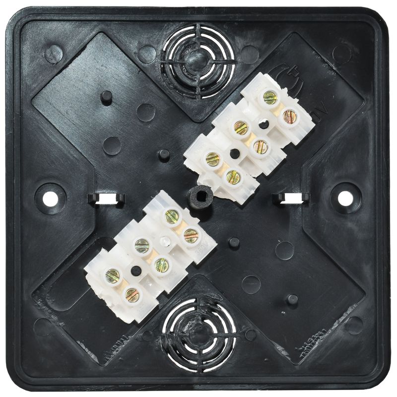  Коробка распаячная ОП 100х100х29 (6 клемм 6кв.мм) черн. IEK UKO10-100-100-029-K02 фото в каталоге от BTSprom.by