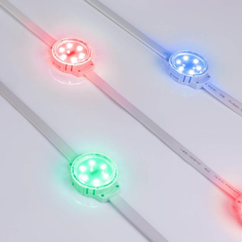 модуль управляемый solex-dmx-3535-6-24v rgb 120deg (d40x16mm 1.5вт ip67) (пластик ) arlight 028882 от BTSprom.by