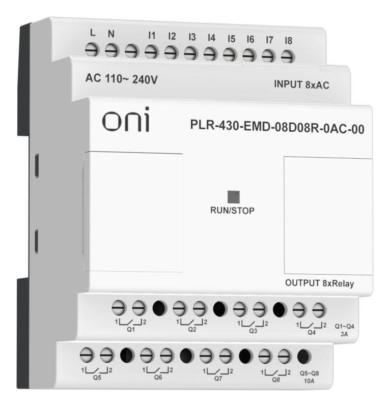 модуль расширения входов выходов плк 430 8 di 8 ro 220в ac oni plr-430-emd-08d08r-0ac-00 от BTSprom.by