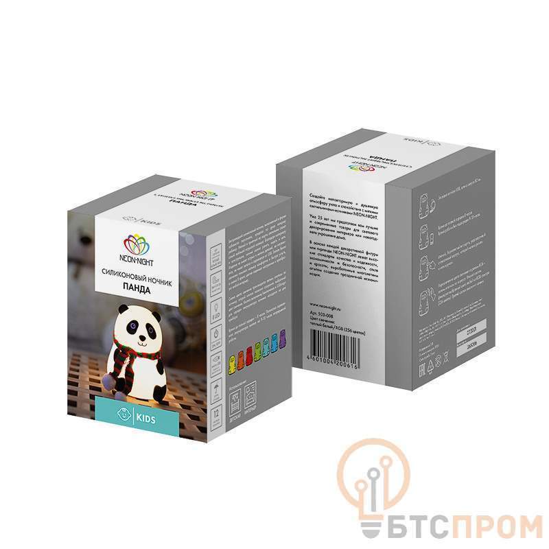  Силиконовый ночник Панда фото в каталоге от BTSprom.by