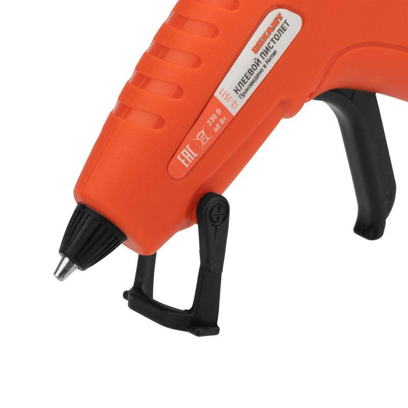  Пистолет клеевой 40Вт ЭКСПЕРТ (блист.) Rexant 12-1511 фото в каталоге от BTSprom.by