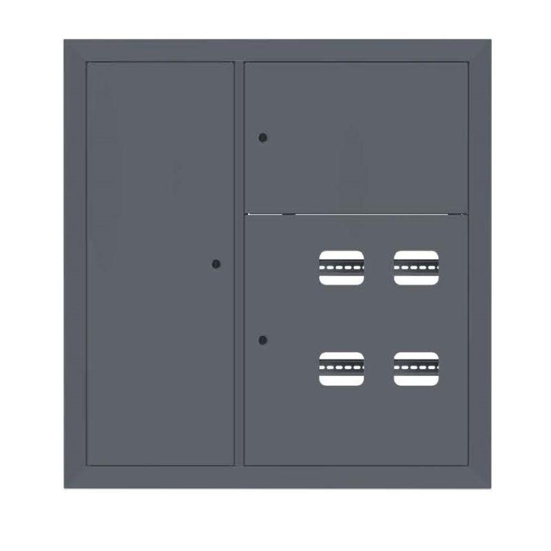 щит этажный 4кв. слаботочка слева ral7024 (1000х950х150) proxima ekf mb29-v-4z-ral7024 от BTSprom.by