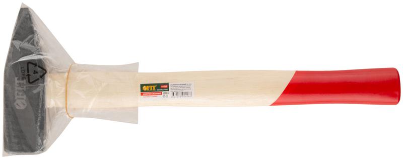  Молоток кованый 1000г деревянная ручка FIT 44210 фото в каталоге от BTSprom.by