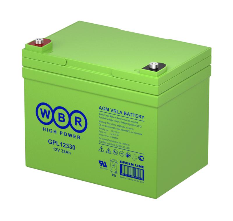 аккумулятор 12в 34а.ч wbr gpl12330 wbr от BTSprom.by