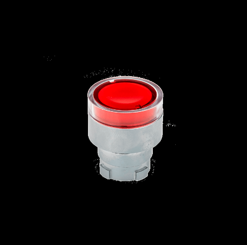 головка кнопки прозрачная мет. mtb2-bw34 красн. овен 43173 от BTSprom.by