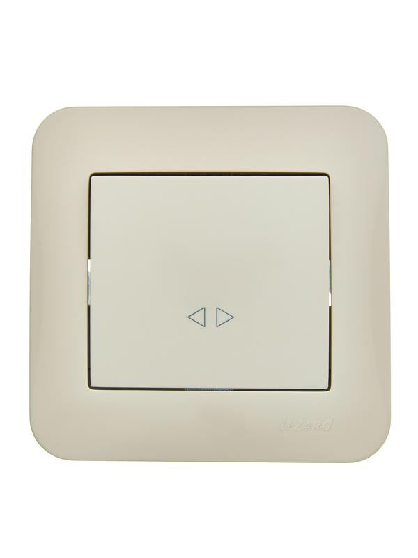 выключатель промежуточный 1-кл.сп asti 10а ip20 в сборе крем. lezard 7081-0303-107 от BTSprom.by