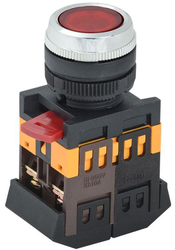 кнопка ablfs-22 d22мм 1з+1р 240в неон кр. iek bbt30-ablfs-k04 от BTSprom.by