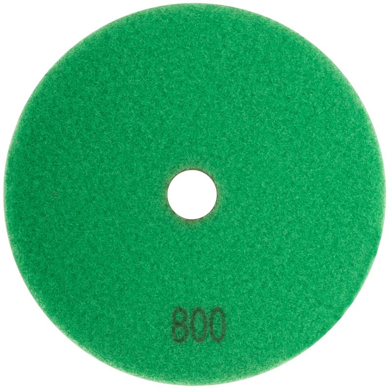  Круг шлифовальный алмазный гибкий АГШК (липучка) влажное шлифование 125мм Р 800 FIT 39885 фото в каталоге от BTSprom.by