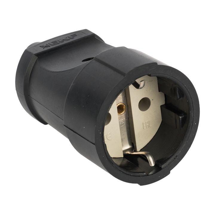 гнездо штепсельное с заземл. черн. пвх 16а 250b ekf asgo16-30 от BTSprom.by