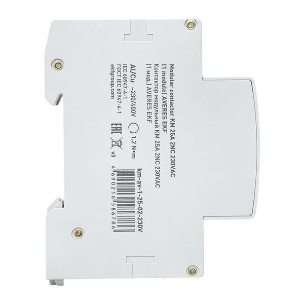  Контактор модульный КМ 25А 2NC 230В AC (1 мод.) AVERES EKF km-av-1-25-02-230V фото в каталоге от BTSprom.by