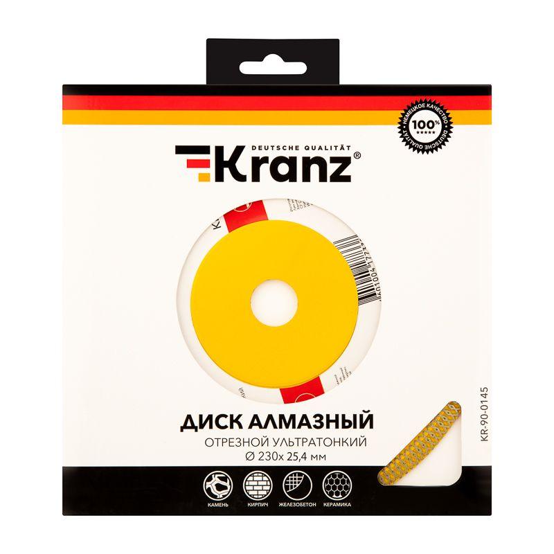  Диск отрезной алмазный ультратонкий 230х22.2/25.4мм Kranz KR-90-0145 фото в каталоге от BTSprom.by