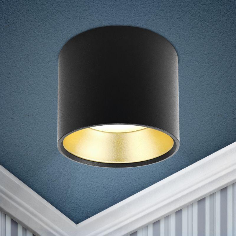 светильник ol8 gx53 bk/gd gx53 накладной подсветка алюм. черн./зол. эра б0048539 от BTSprom.by