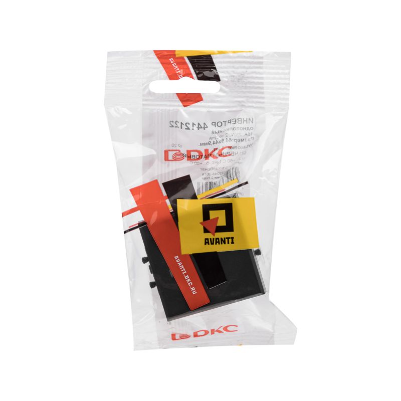  Инвертор модульный 1-кл. 2мод. Avanti "Черный матовый" DKC 4412122 фото в каталоге от BTSprom.by