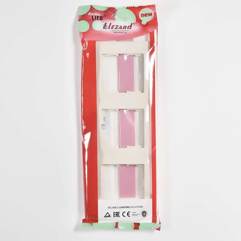  Рамка 3-м Karina Life вертикал. крем. LEZARD 708-0300-153 фото в каталоге от BTSprom.by