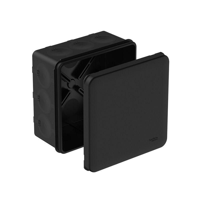 коробка распределительная multibox ip66 100х100х50 diy (со стикером) черн. se imt352981 от BTSprom.by