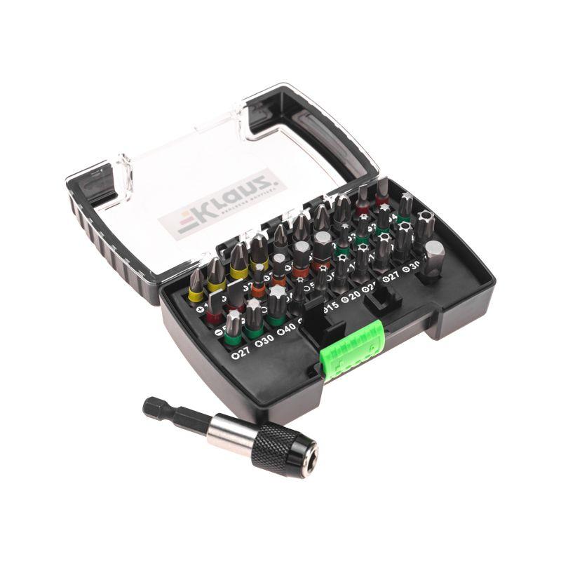  Набор бит с магнитным держателем пластиковый кейс 32 шт Kranz KR-92-0464 фото в каталоге от BTSprom.by