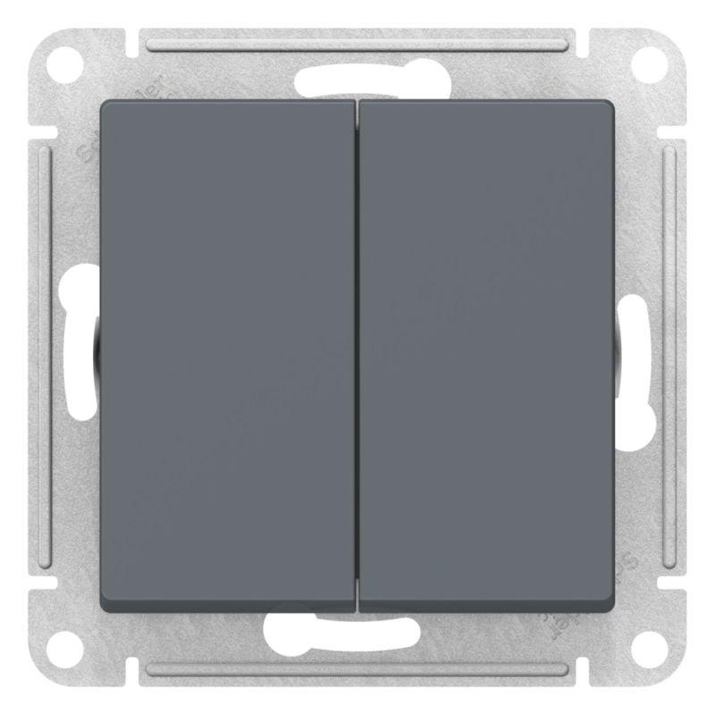 переключатель перекрестный 2-кл. atlasdesign 2хсх.7 10ах механизм грифель se atn000773 от BTSprom.by