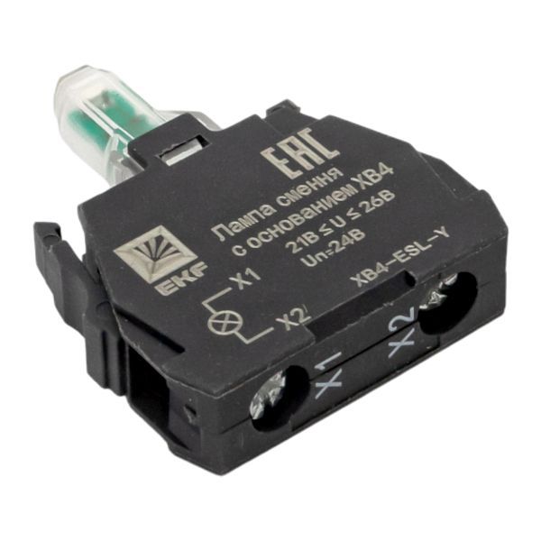  Лампа сменная с основанием XB4 желт. 24В PROxima EKF XB4-ESL-Y фото в каталоге от BTSprom.by