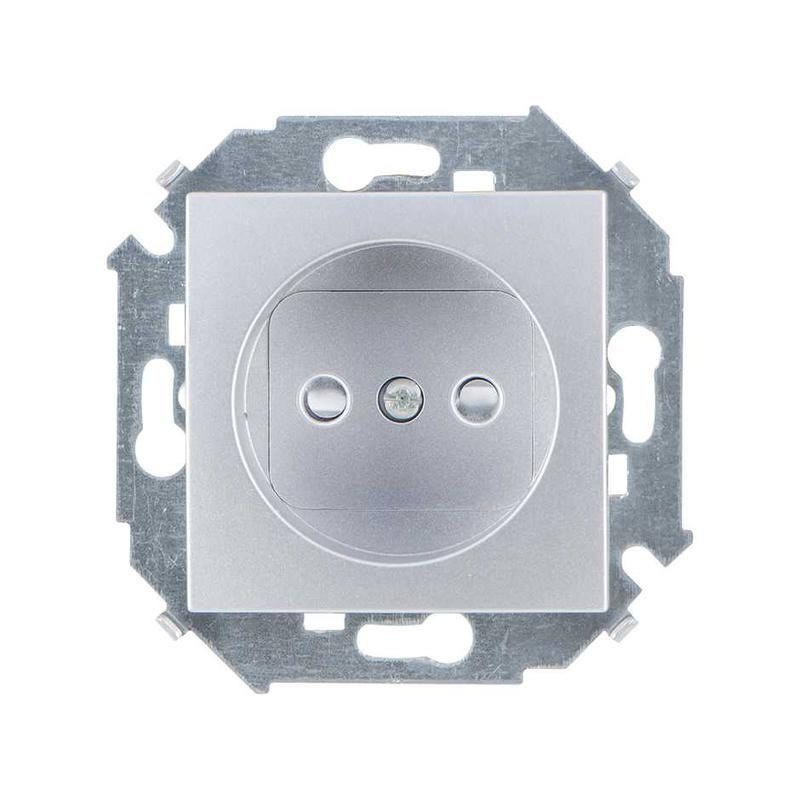 розетка сп simon 15 16а ip20 250в 2p без заземл. защ. шторки винтов. клеммы механизм алюм. simon 1591444-033 от BTSprom.by