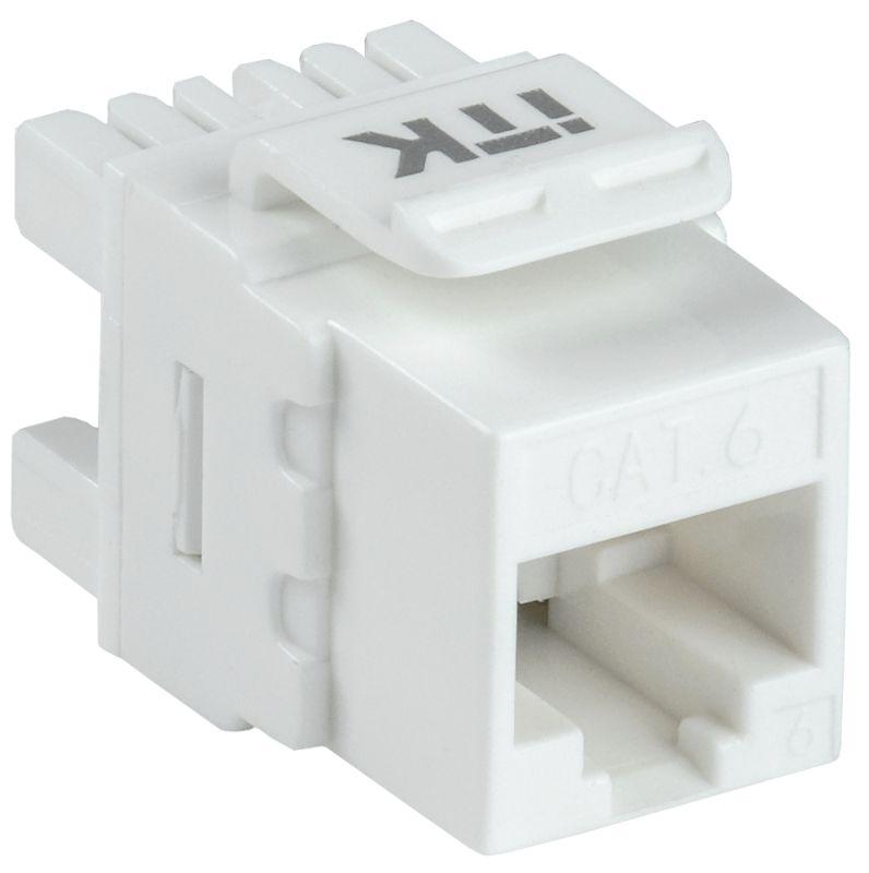 модуль keystone jack кат. 6 utp 110 idc 180град. itk cs1-1c06u-12 от BTSprom.by