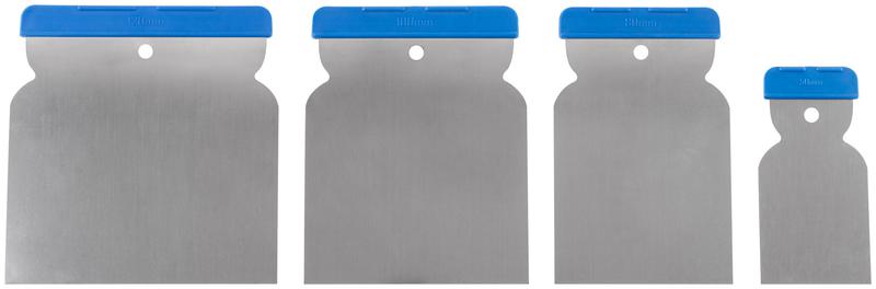  Набор шпателей "Япончик" 50; 80; 100; 120мм метал. (4 предмета) КУРС 06748 фото в каталоге от BTSprom.by