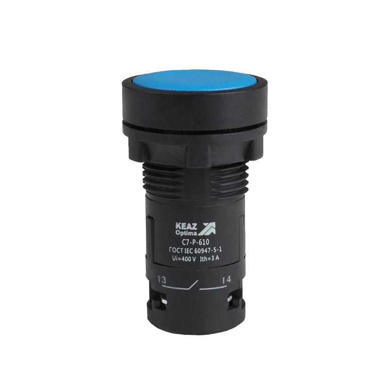 кнопка optisignal compact d22 с7-p-601 син. 1нз xb7na62 кэаз 362029 от BTSprom.by