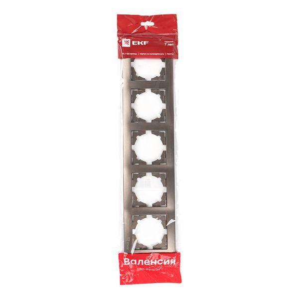  Рамка 5-м Валенсия графит EKF EWM-G-305-60 фото в каталоге от BTSprom.by