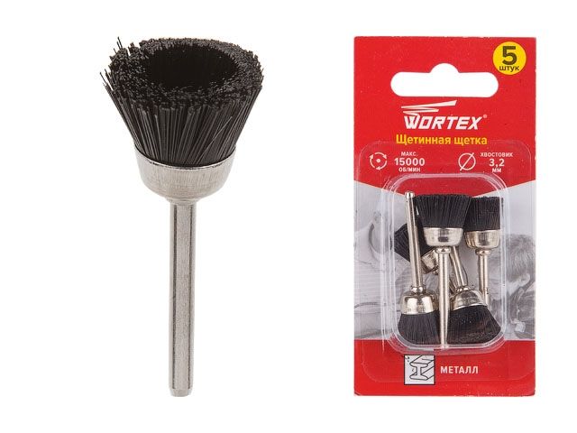 щетинная щетка 16 мм wortex (раб. диам. 16 мм, диам. хвостовика 3.2 мм, 15000 об/мин) etbn3216018 от BTSprom.by