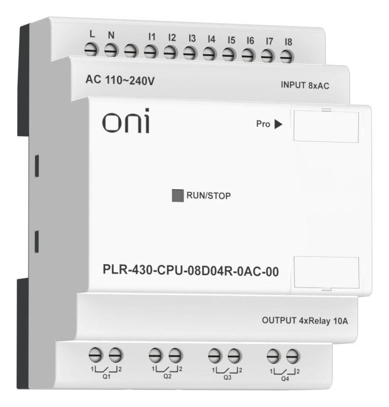 модуль цпу плк 430 8 di 4 ro 220в ac без экрана oni plr-430-cpu-08d04r-0ac-00 от BTSprom.by