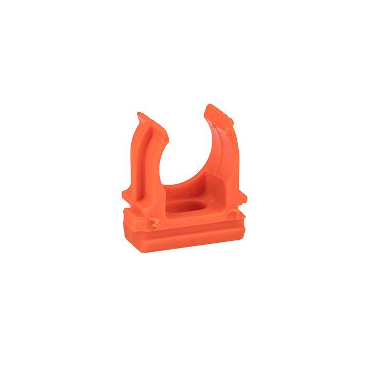 держатель для труб (клипса) d16мм оранж. (уп.10шт) plast ekf derj-z-16o от BTSprom.by