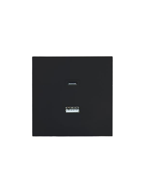 розетка type-c+ usb разъем сп zima ip20 черн. бархат lezard 704-4288-192tc от BTSprom.by
