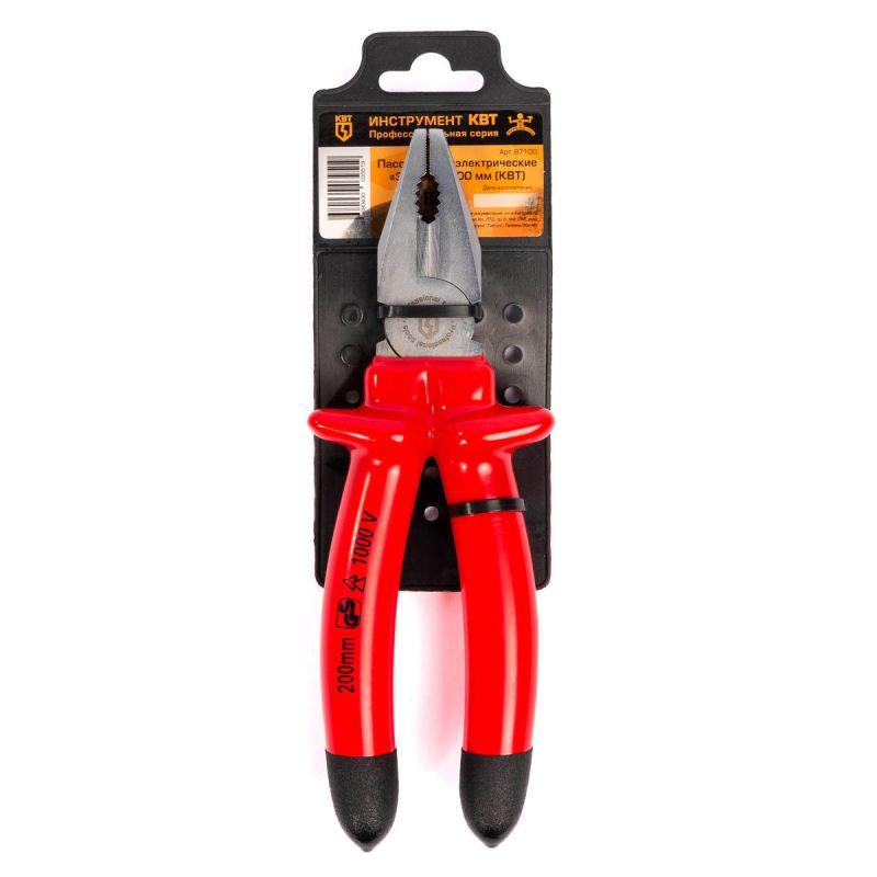  Пассатижи диэлектрические Эксперт 200 КВТ 87100 фото в каталоге от BTSprom.by