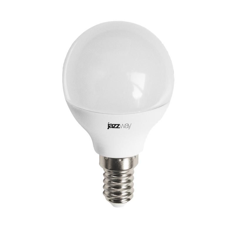 лампа светодиодная pled-lx 8вт g45 шар 4000к нейтр. бел. e14 pro jazzway 5025295 от BTSprom.by