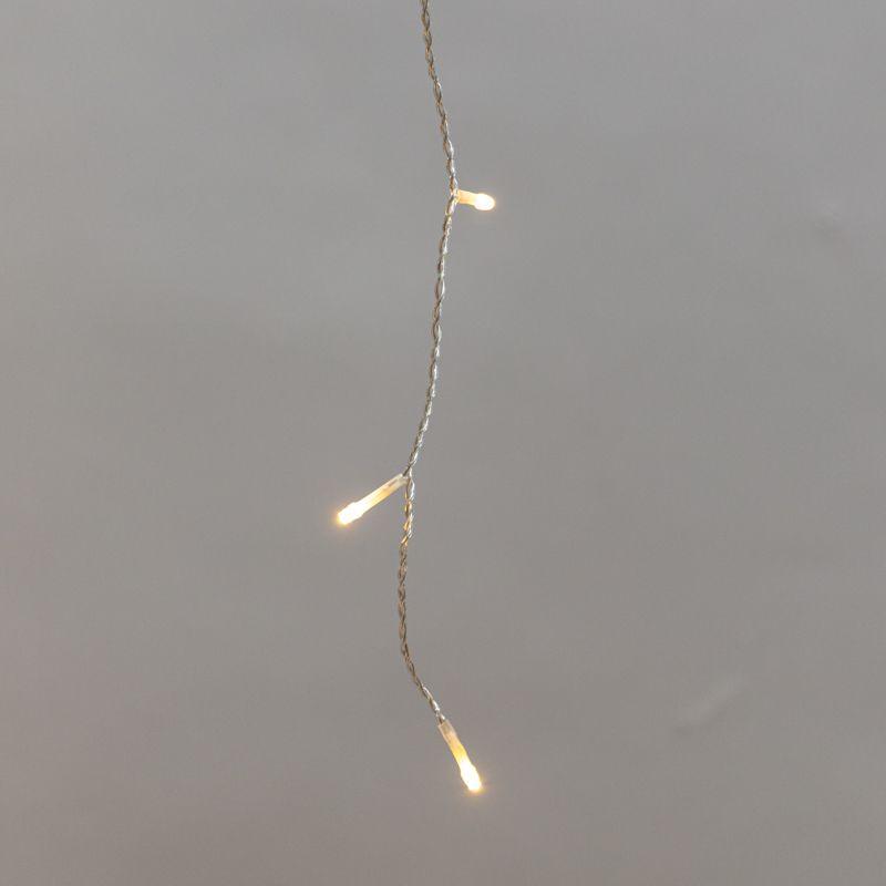  Гирлянда светодиодная "Айсикл" (бахрома) 5х0.6м 112LED тепл. бел. 3.4Вт 230В IP44 эффект мерцания провод прозр. Neon-Night 255-526 фото в каталоге от BTSprom.by