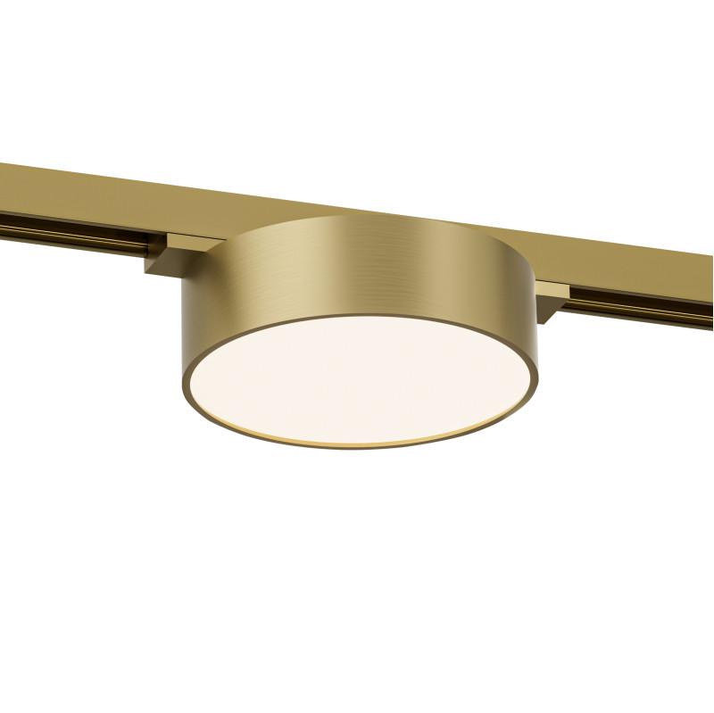 светильник трековый shine flow 8вт 3000к ip20 48в dc 95х28 ra90 со светодиодом алюм. сатинированная латунь denkirs 764344 от BTSprom.by