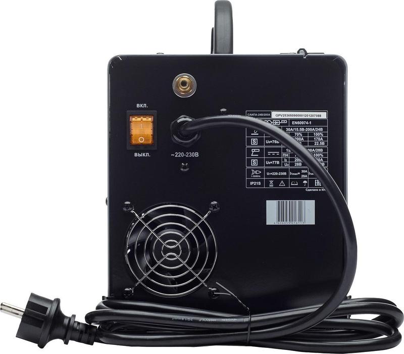  Инвертор сварочный полуавтомат. САИПА-24В/200А MIG 6в1 Ресанта 65/110 фото в каталоге от BTSprom.by