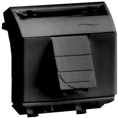 розетка компьютерная 1-м сп 2мод. brava rj45 кат.5e черн. dkc 77642n от BTSprom.by